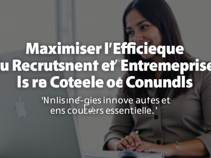 Maximiser l&rsquo;Efficacité du Recrutement en Entreprise : Stratégies Innovantes et Conseils Essentiels